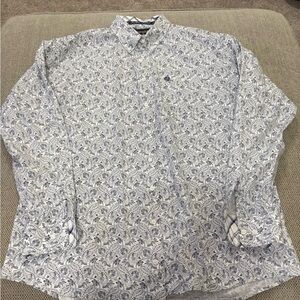 Wrangler George Strait Collection Troubadour Paisley Long Sleeve Western Shirt